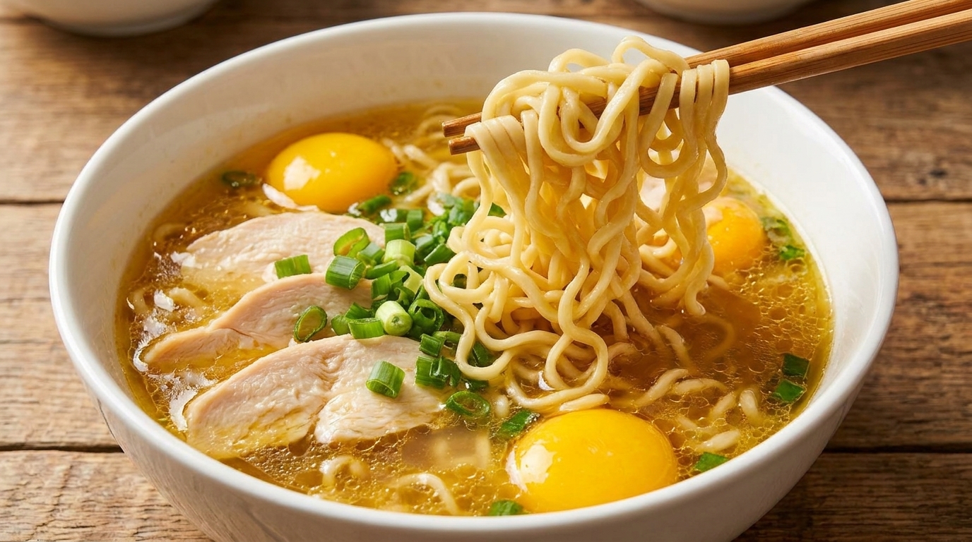 Zuppa di Noodles al Pollo Ruspante