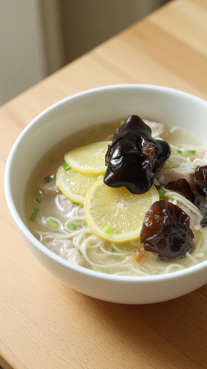 Zuppa Estiva Rinfrescante di Noodle al Limone