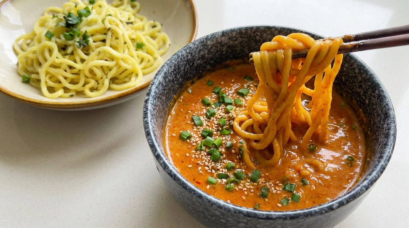 Tsukemen Miso: Ramen Freddo con Salsa Cremosa