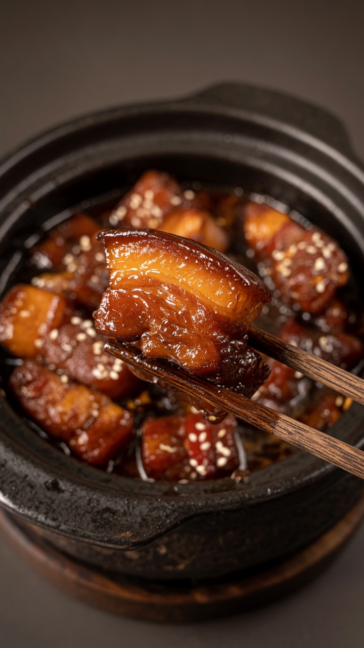 Maiale in agrodolce brasato (Hong Shao Rou)