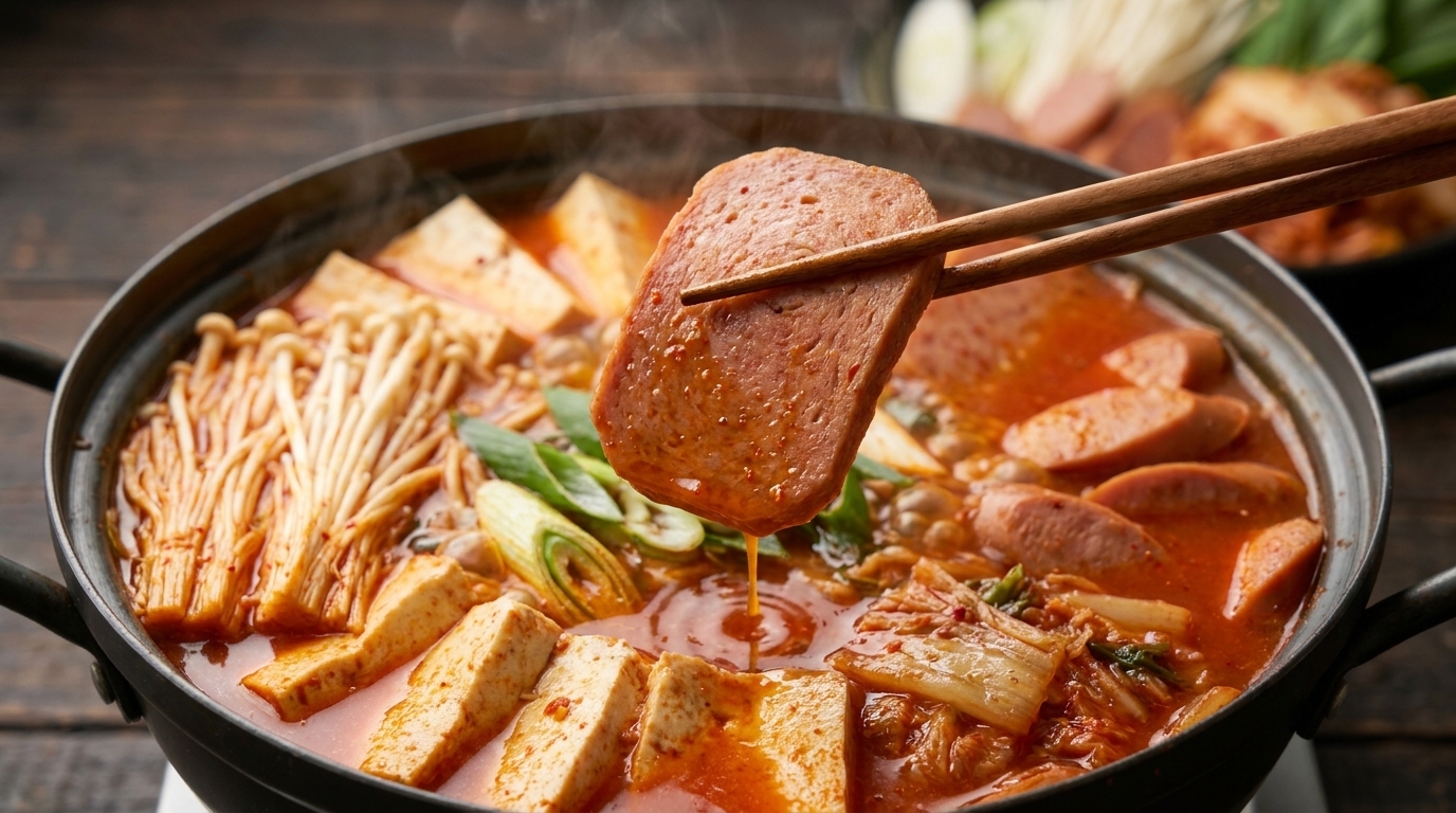 Budae Jjigae (Hot Pot dell'Esercito Coreano Autentico)
