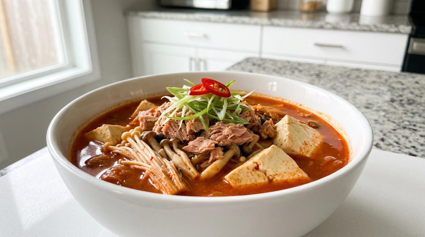 Stufato Classico di Kimchi e Tonno (Chamchi Kimchi Jjigae)