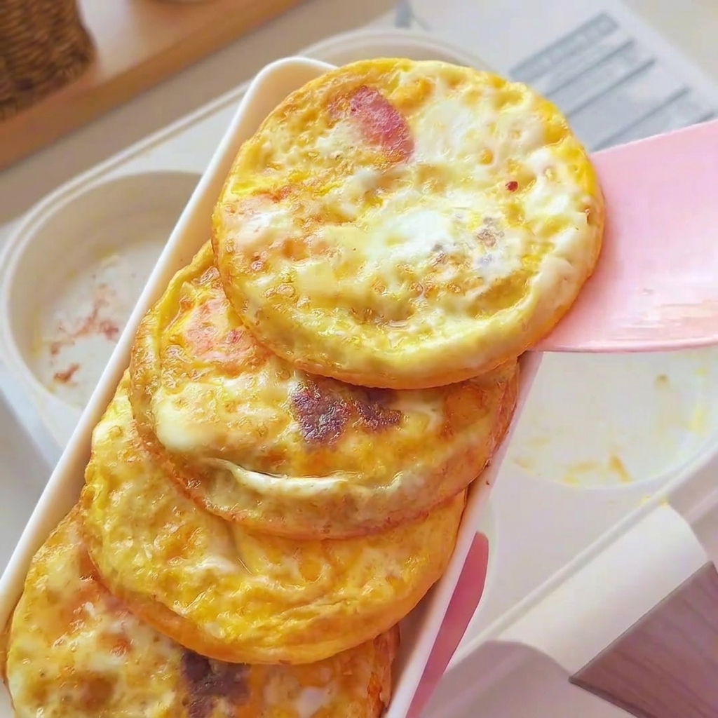 Pastella liquida versata nelle sezioni vuote della padella di cottura.