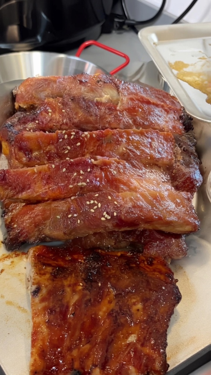 Costine di Maiale Char Siu al Forno (Barbecue Cinese)