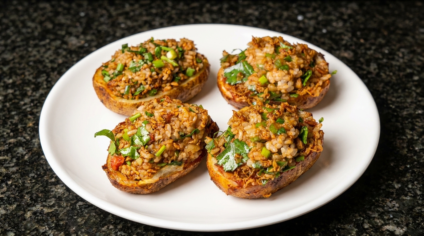 Sacchetti di Riso e Patate al Forno Croccanti