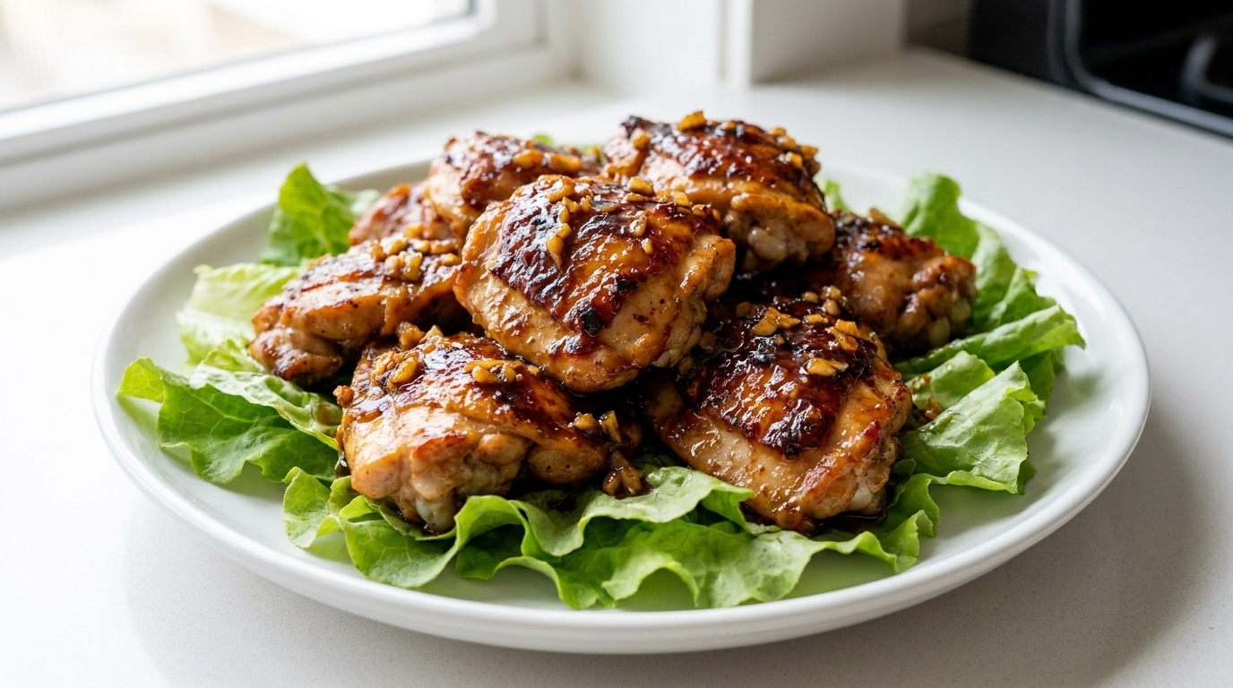 Pollo Croccante al Burro, Aglio e Miele