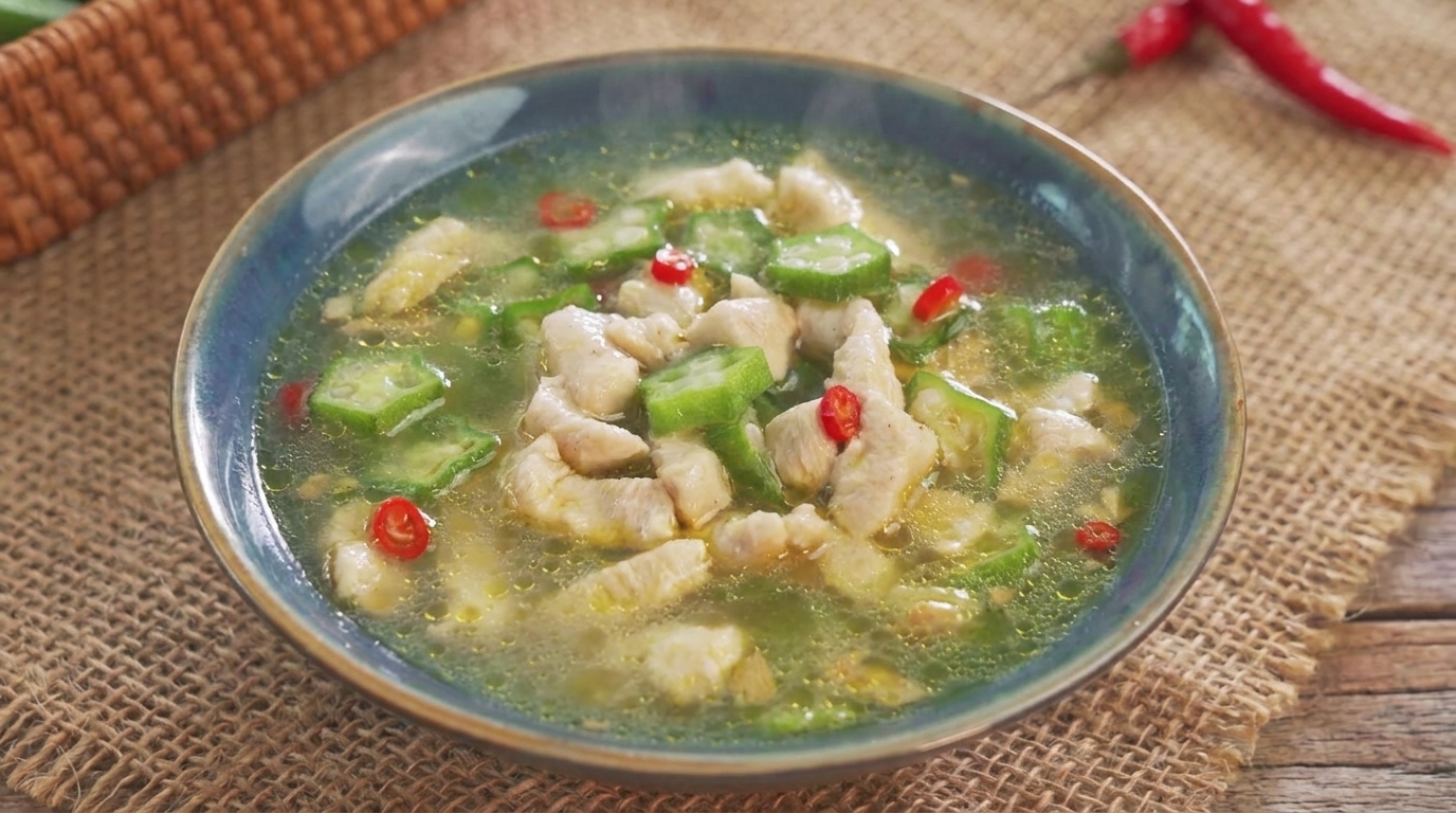 Zuppa di Okra e Pollo Saporita