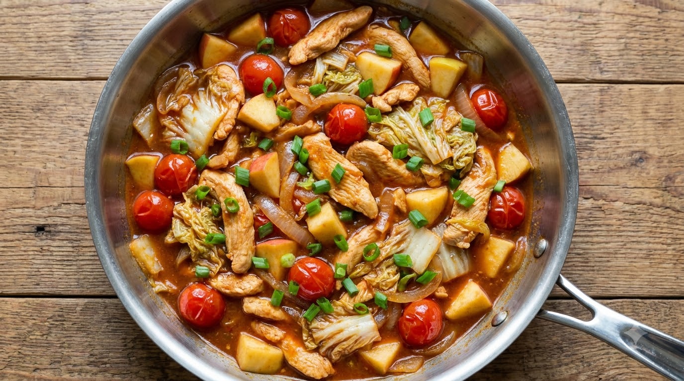 Padella di Pollo e Verdure Low-Fat