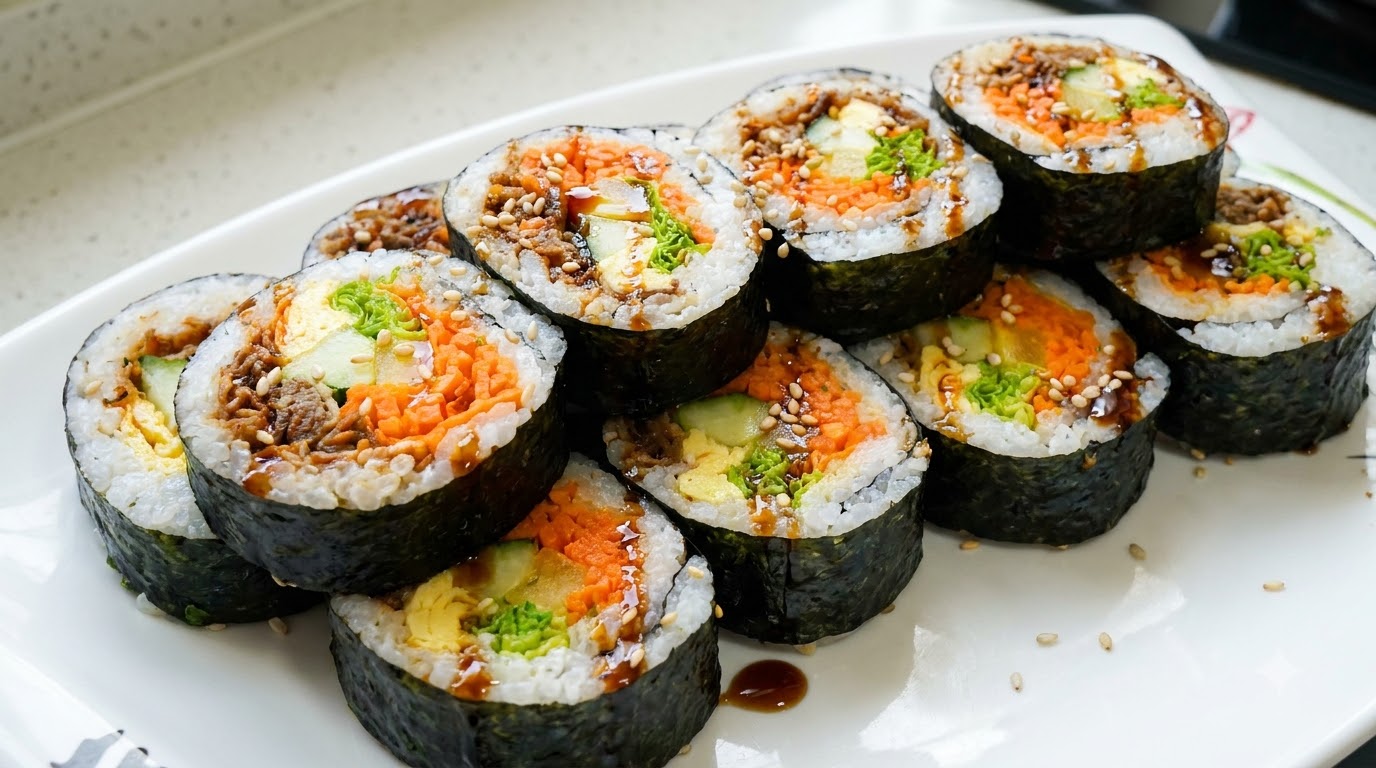 Kimbap con Carne alla Griglia Saporito