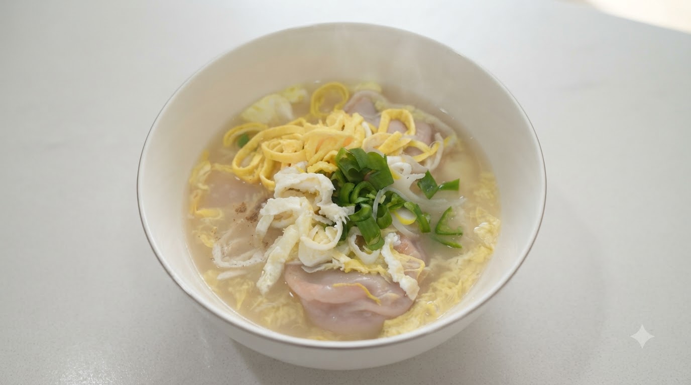 Tteokguk: Zuppa Coreana Tradizionale con Gnocchi di Riso e Ravioli