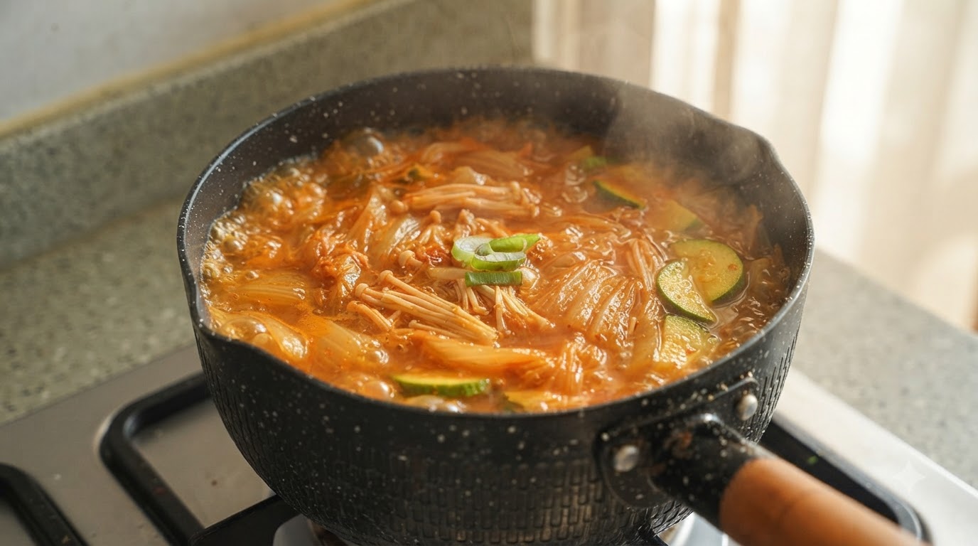 Autentico Stufato di Kimchi Coreano (Kimchi Jjigae)