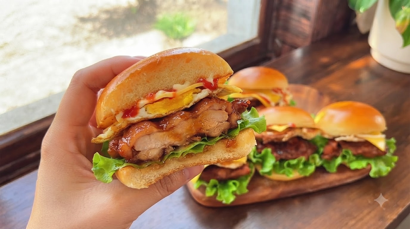 Burger di Pollo Teriyaki Fatti in Casa