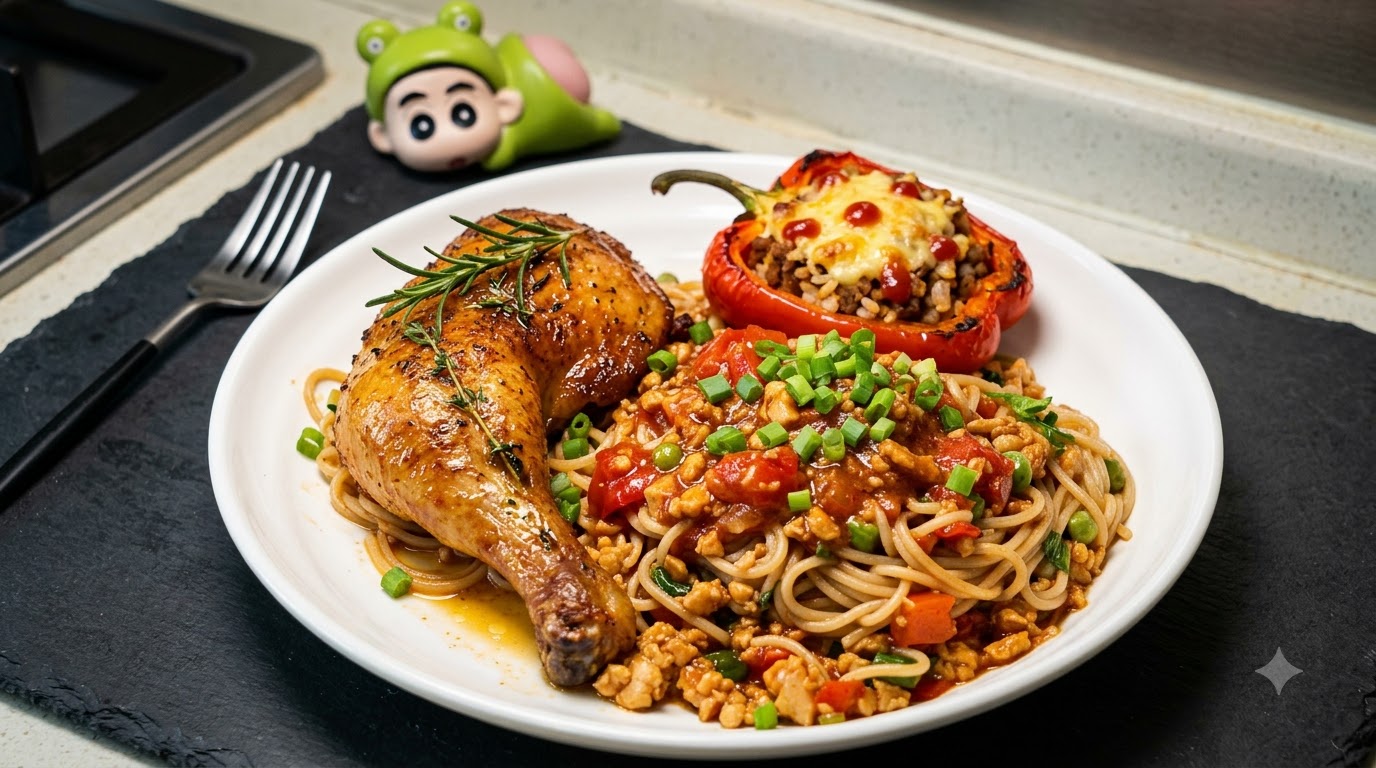 Spaghetti Al Pomodoro Con Pollo Macinato
