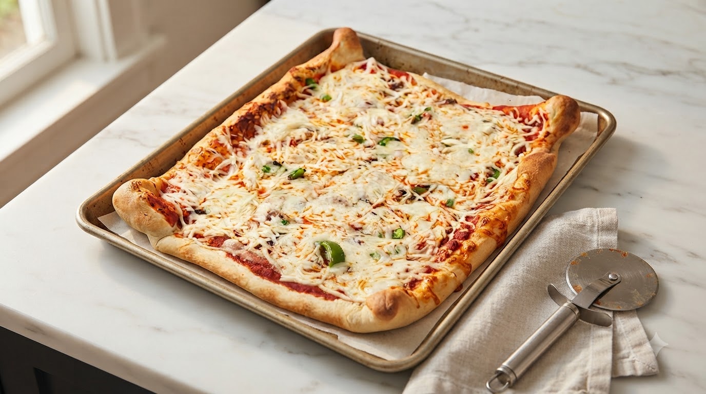 Pizza con Acciughe, Mozzarella e Cipolle
