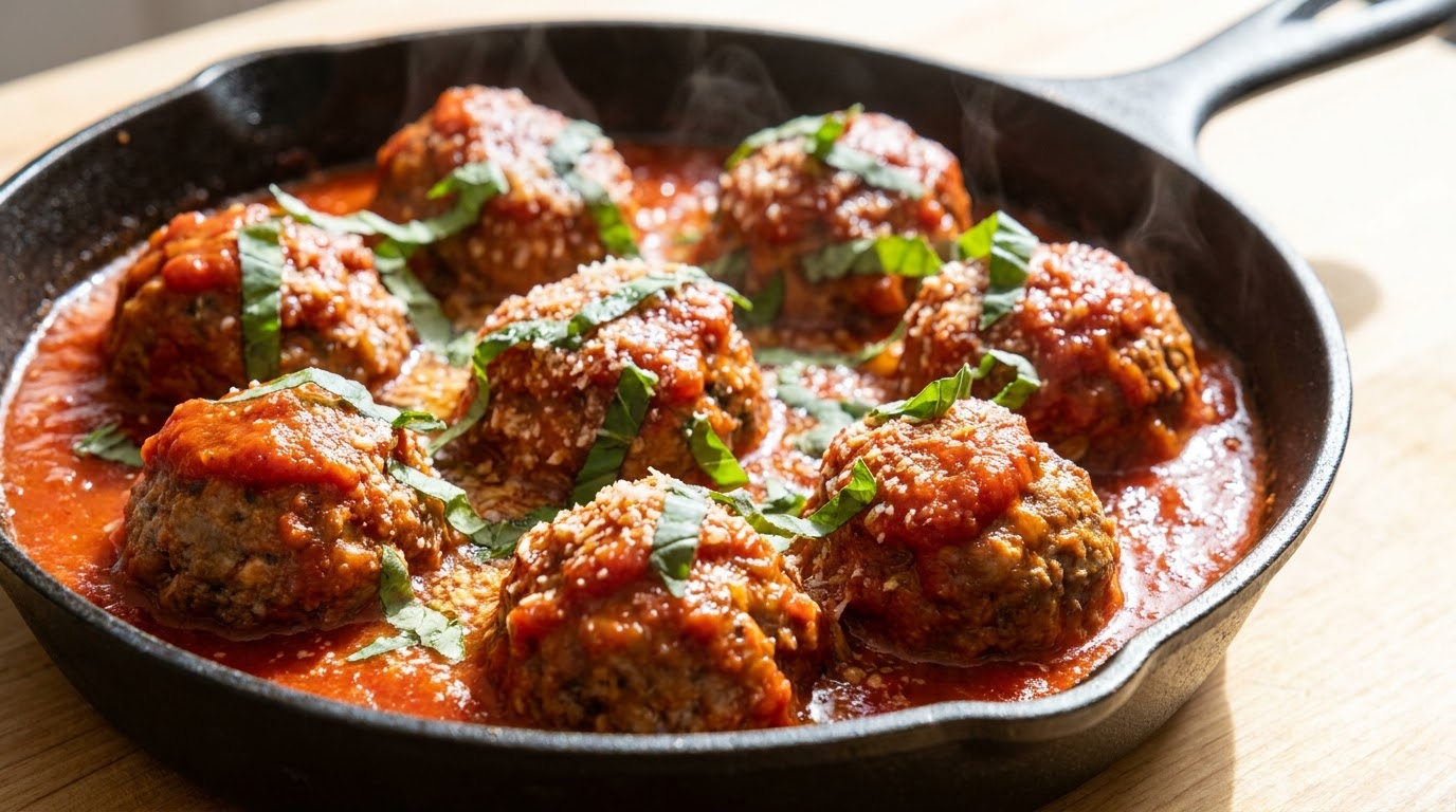 Polpette Napoletane Classiche con Fusilli