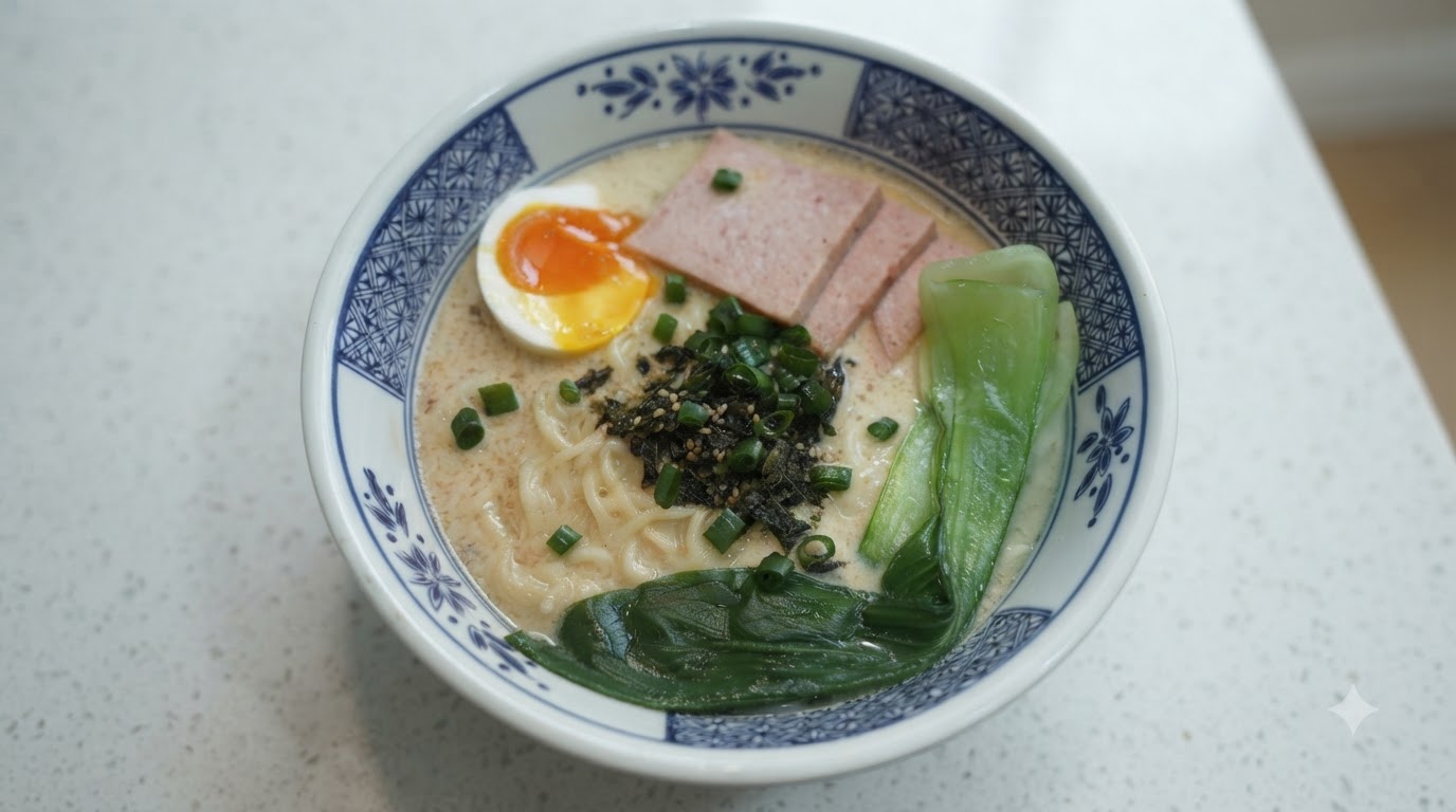 Trucco per un Ramen Tonkotsu Istantaneo Cremoso
