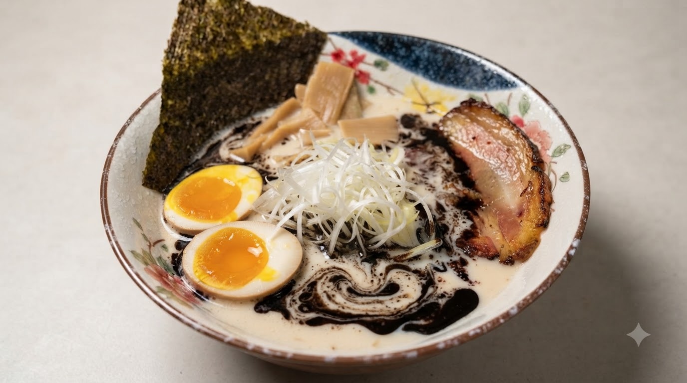 Ramen Tonkotsu all'Aglio Nero