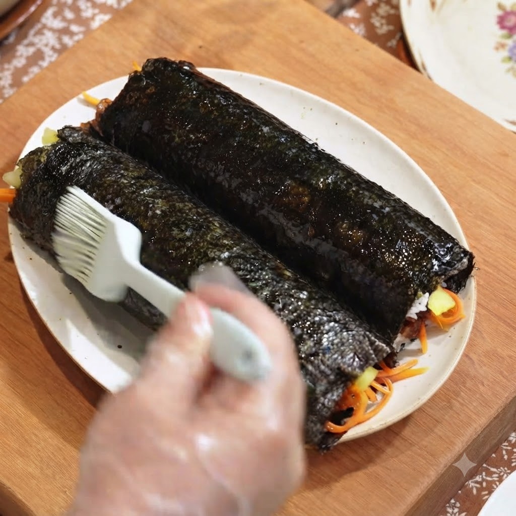Carote a julienne aggiunte a una padella riscaldata con olio.
