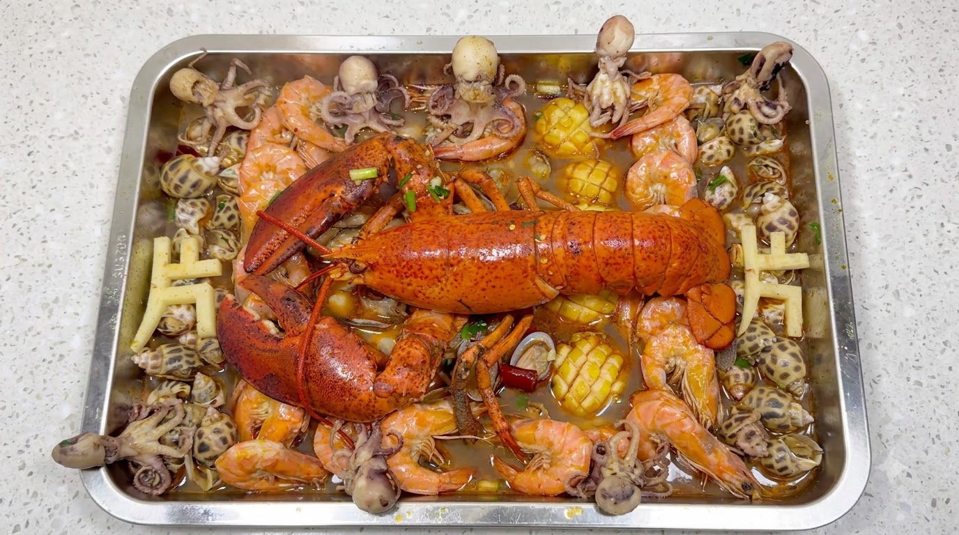 Piatto di Frutti di Mare Piccante Cinese
