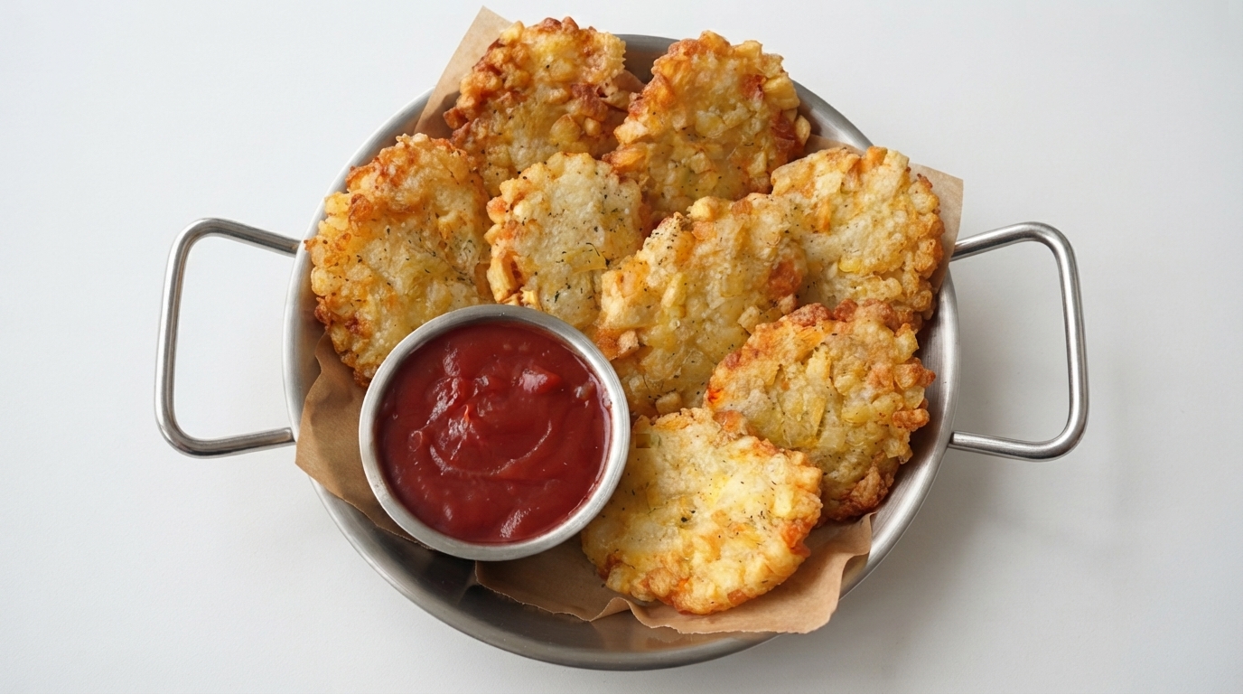 Croccanti Hash Browns di Patate Fatti in Casa