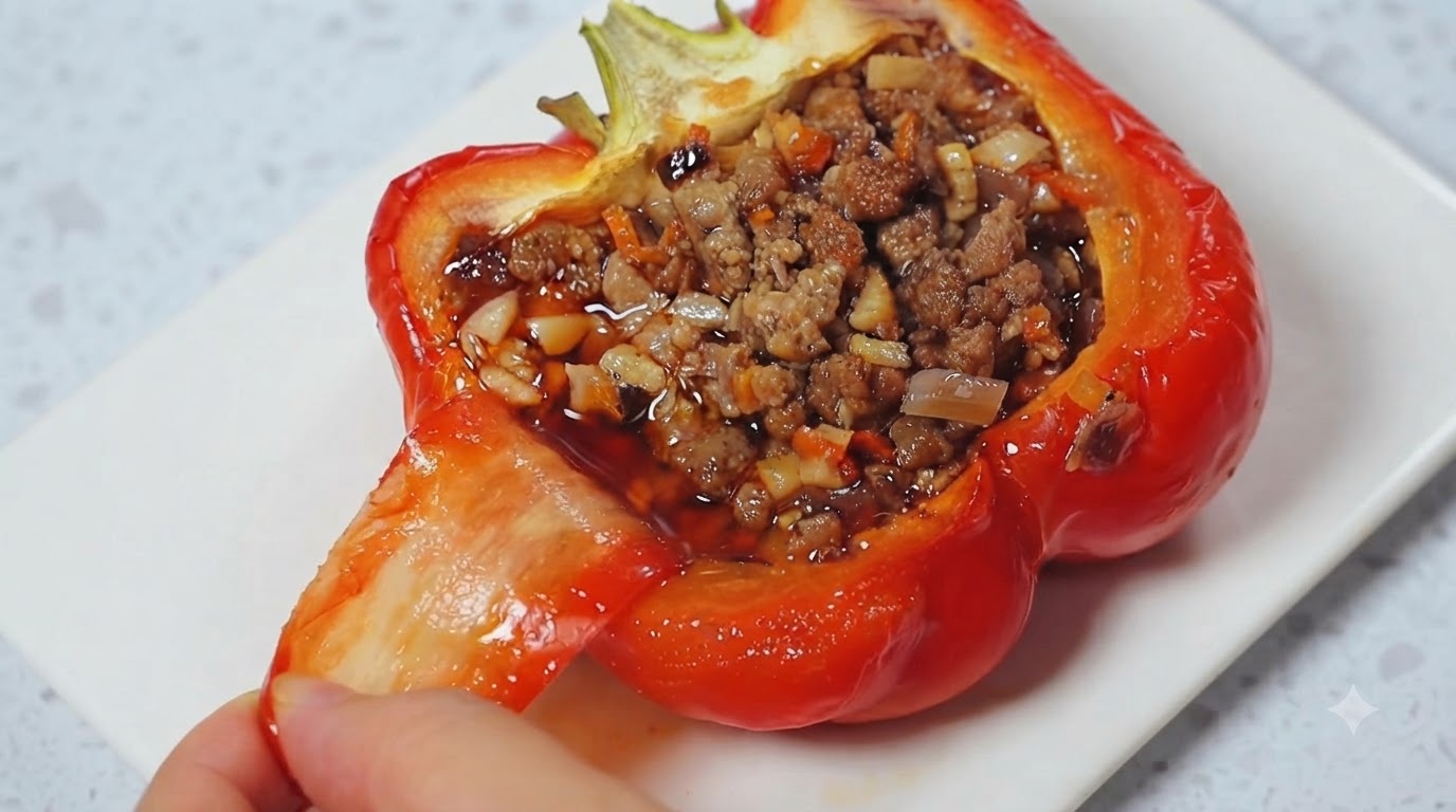 Peperoni Ripieni Saporiti con Carne Macinata Speziata
