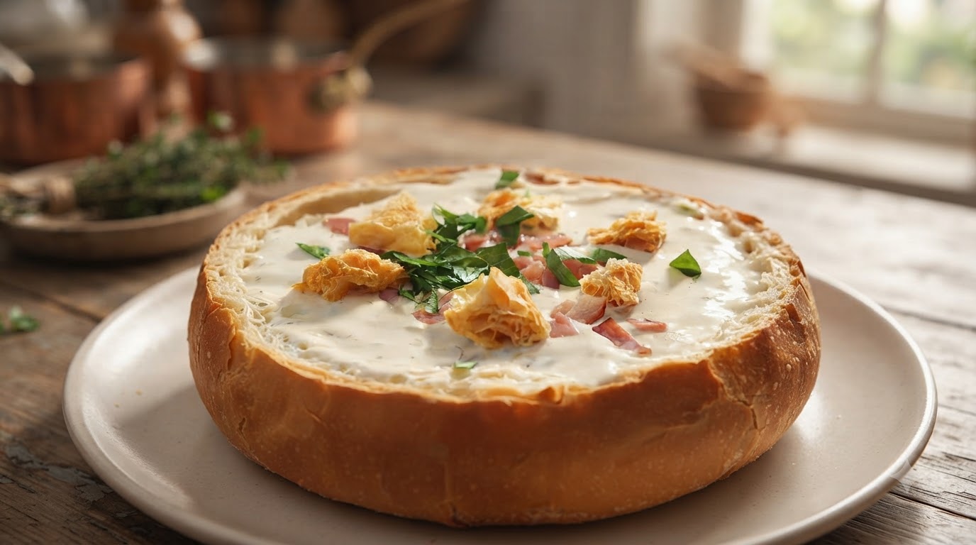 Classico Clam Chowder Americano in Pagnotta