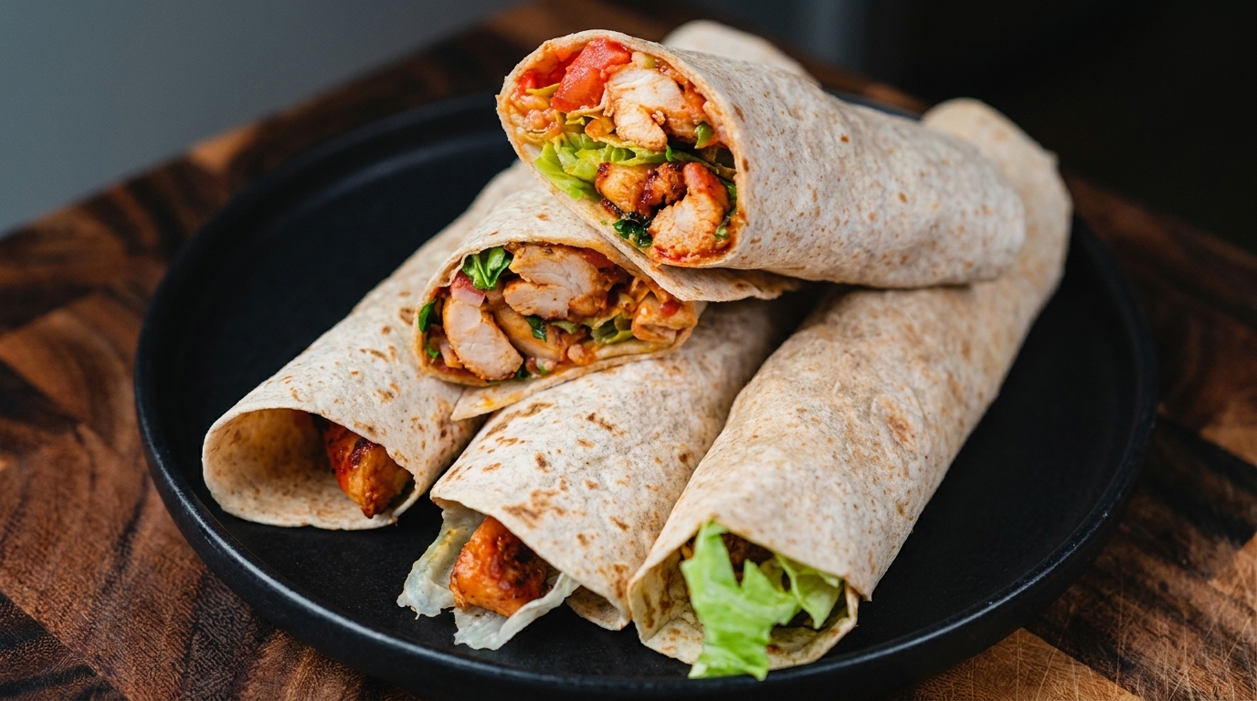 Facili Burritos di Pollo alla Messicana Fatti in Casa