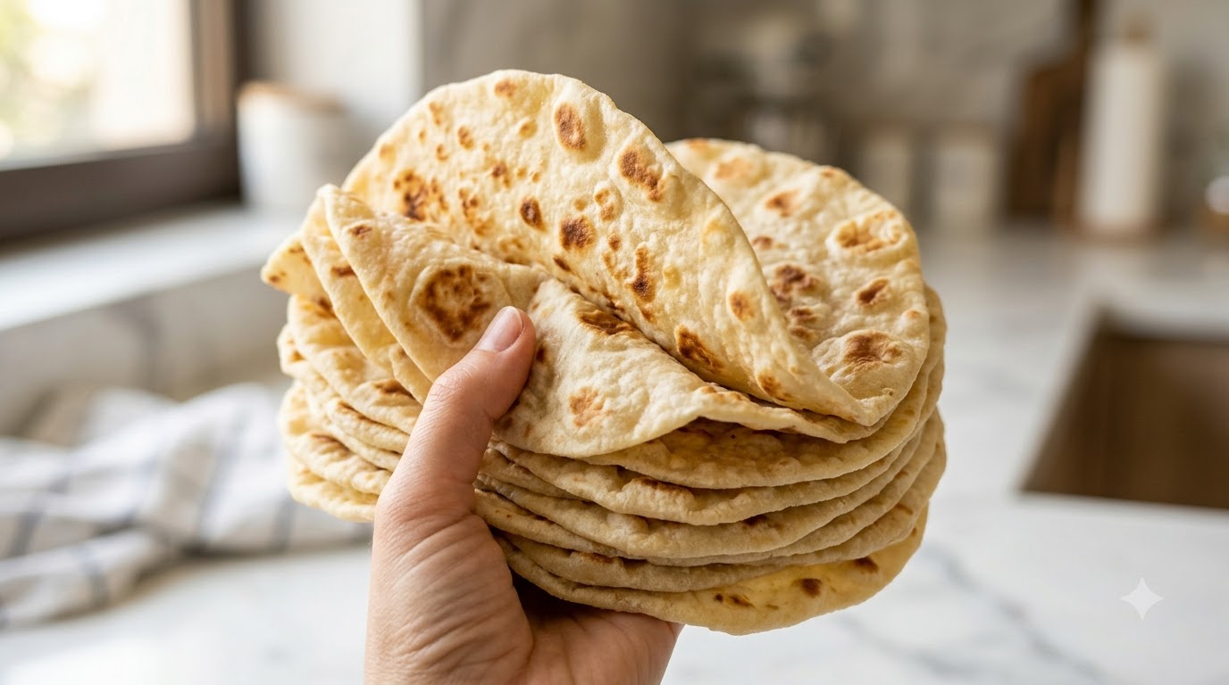 Piadine rotolo messicane di pollo fatte in casa