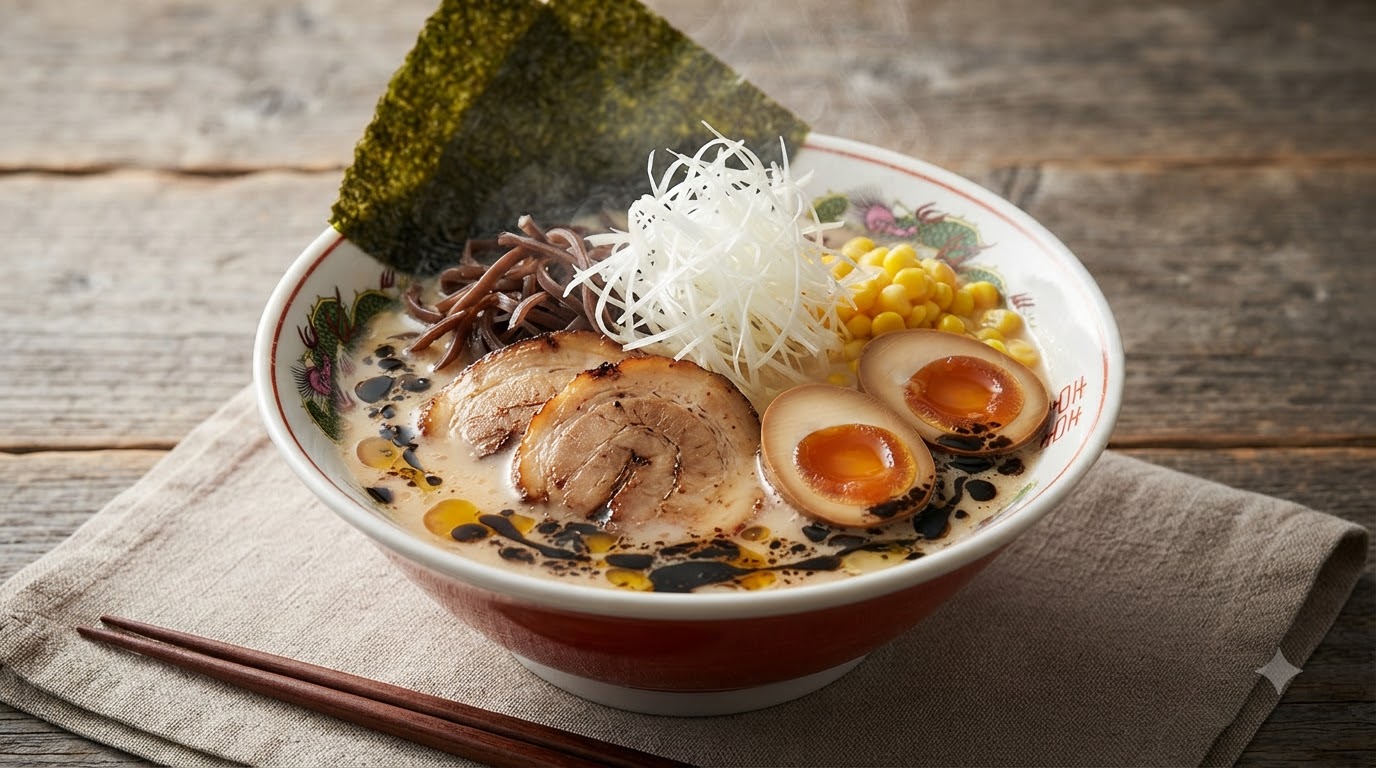 Olio d'aglio nero giapponese per ramen (Mayu)