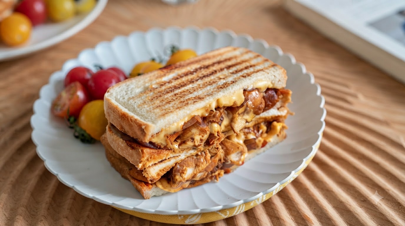 Panino con Pollo e Kimchi Piccante