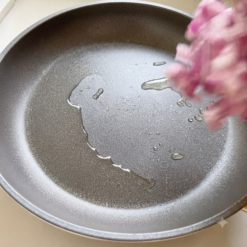 Aglio tritato e cipolle a dadini saltati in padella calda con olio.