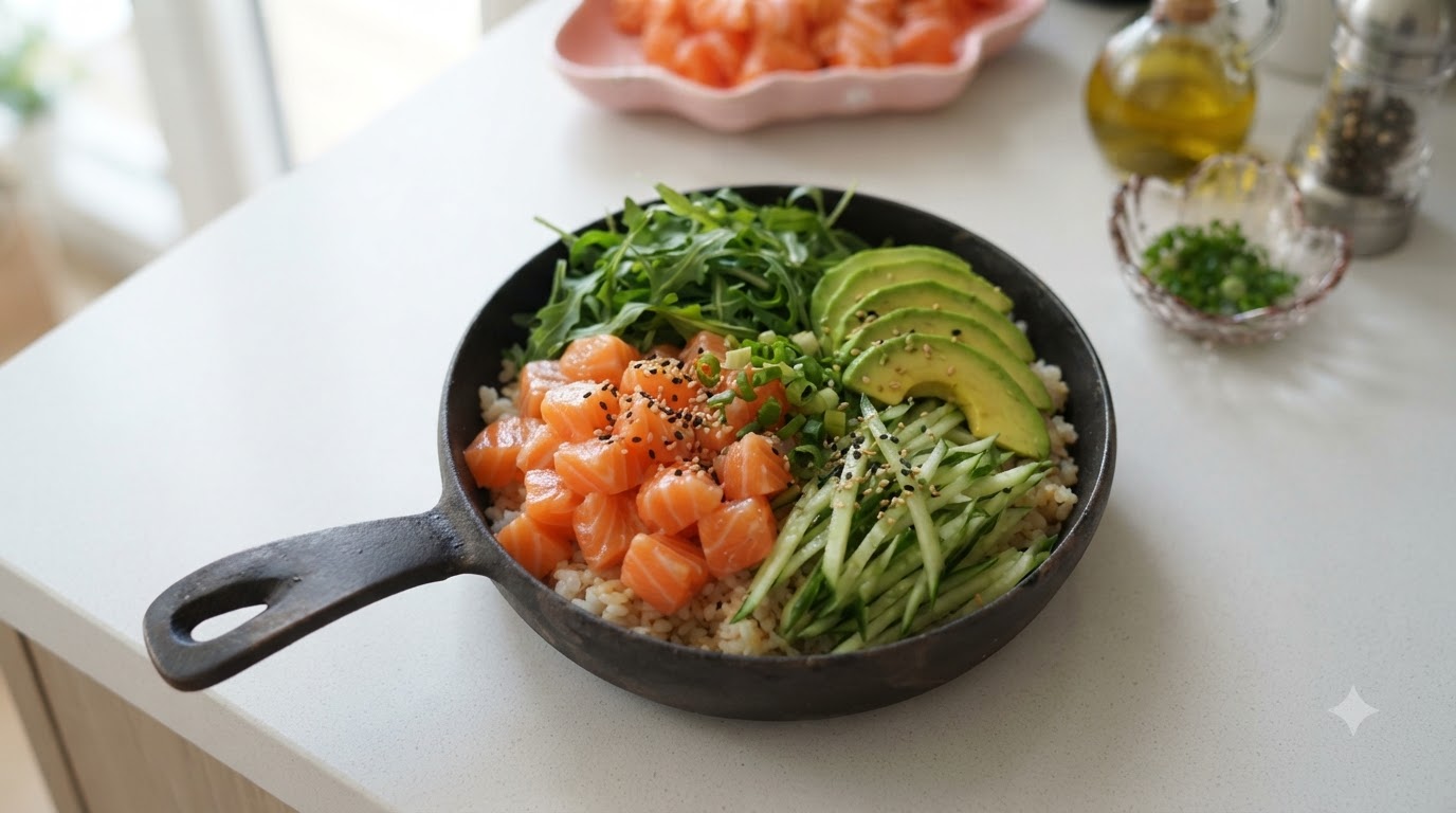 Salmon Don Fresco e Vibrante (Rice Bowl Giapponese)