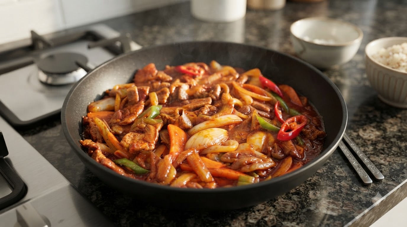 Maiale Piccante Saltato in Padella alla Coreana (Jeyuk Bokkeum)