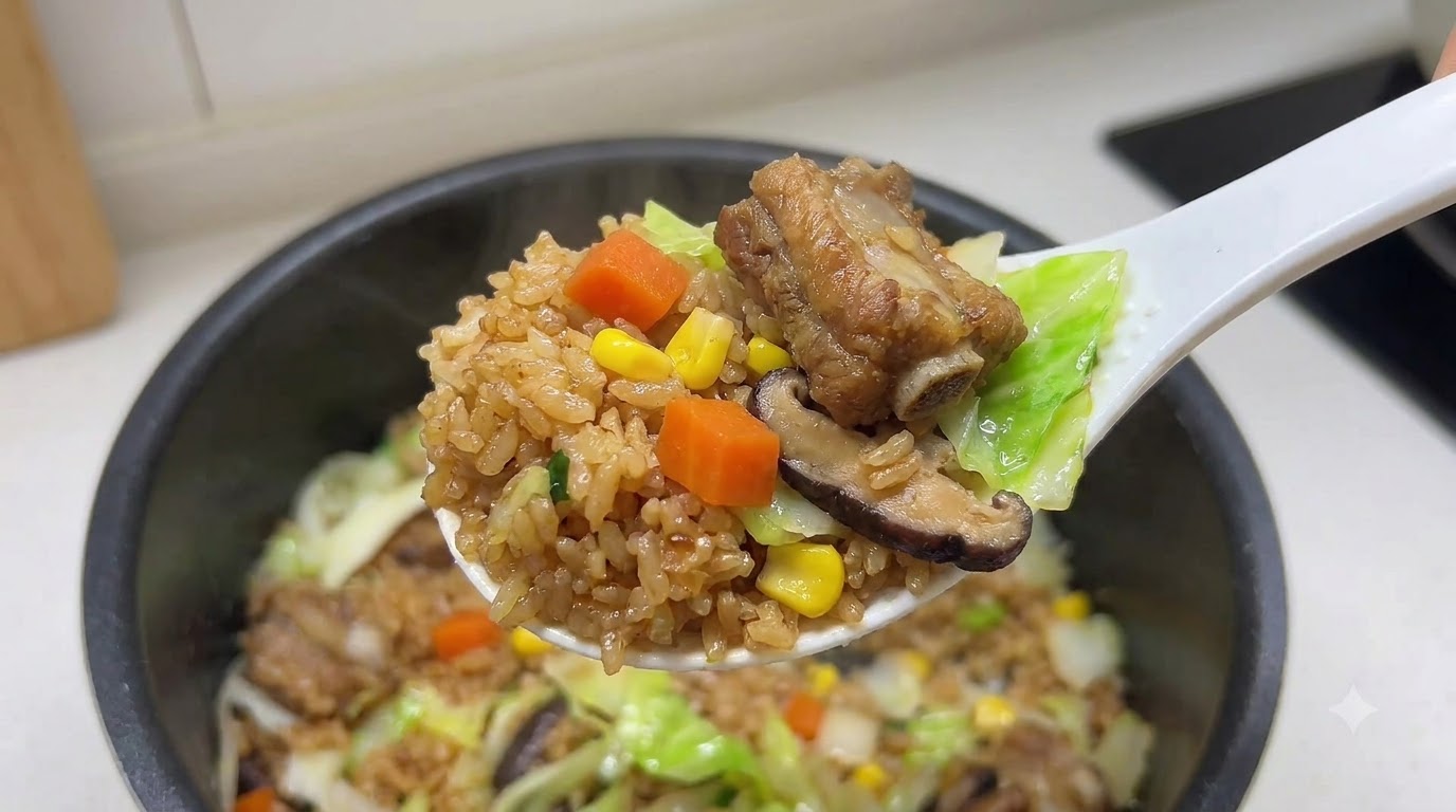 Riso con Costine di Maiale e Cavolo alla Putian