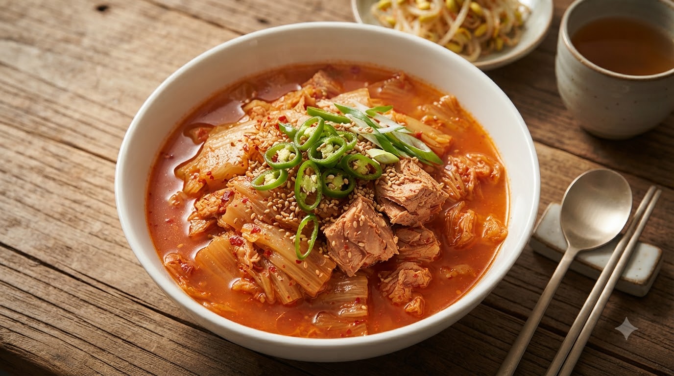 Stufato Coreano Classico di Kimchi e Tonno (Chamchi Kimchi Jjigae)