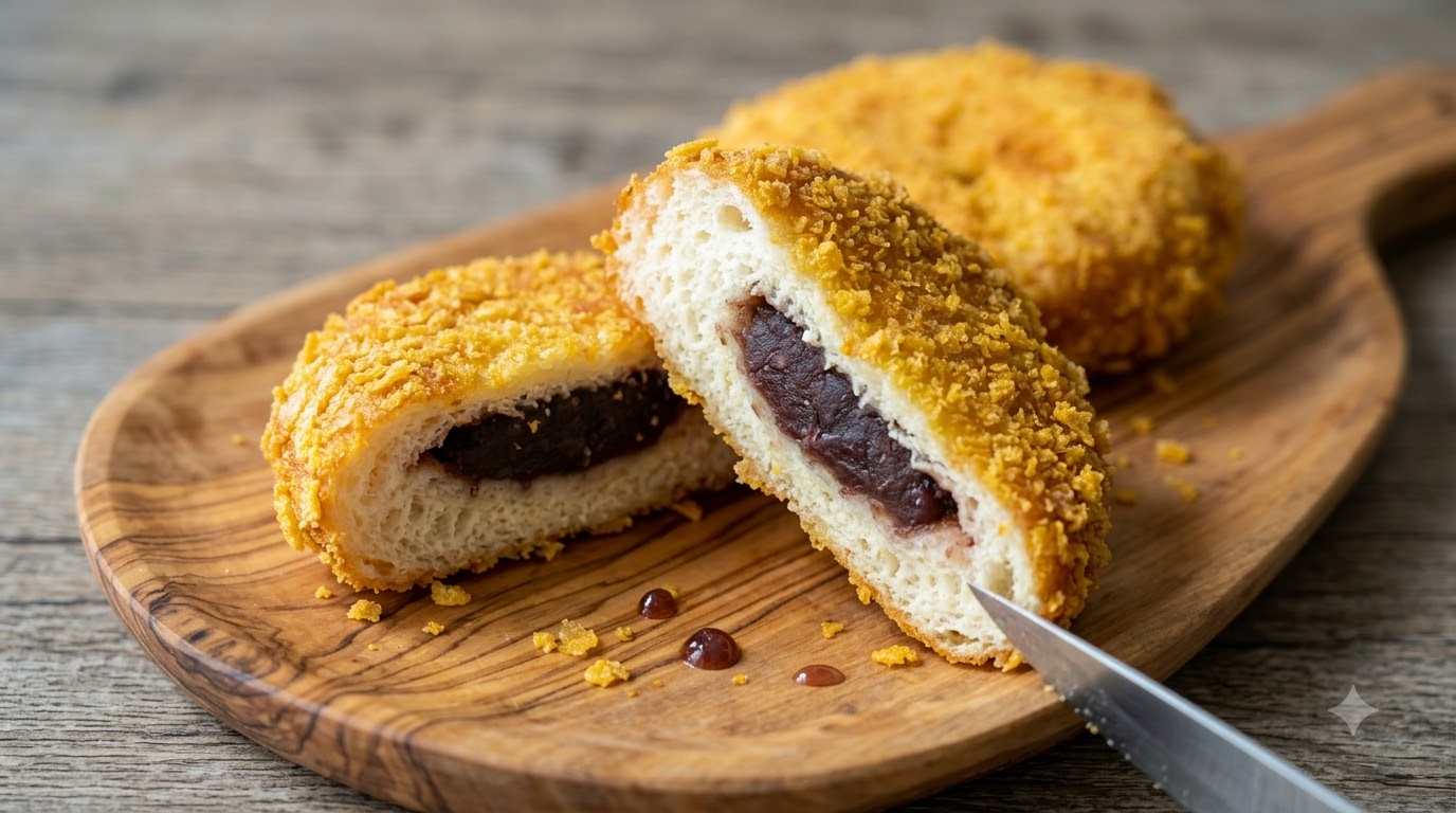 Panini Dolci Croccanti con Pasta di Fagioli Rossi