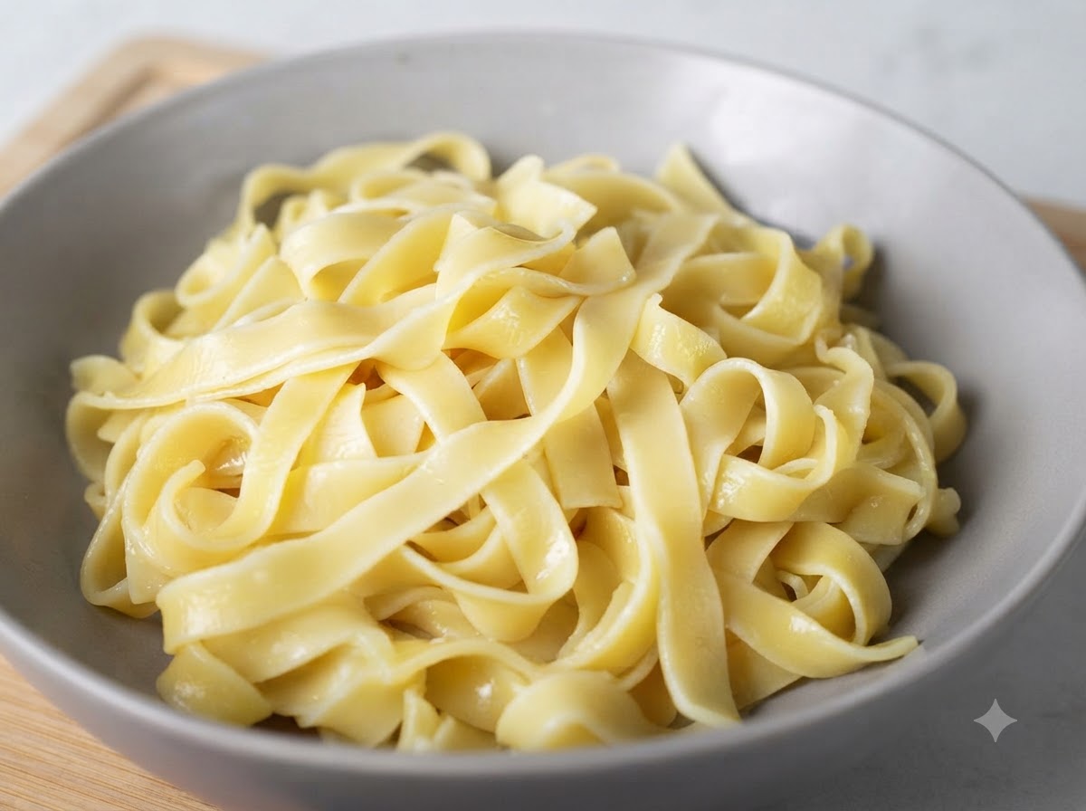Una cipolla tagliata con un coltello su un tagliere di legno.