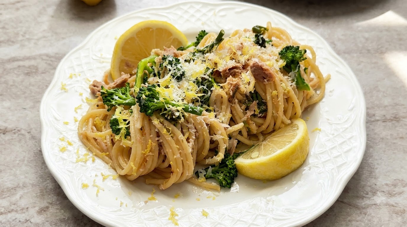 Pasta con Tonno, Broccoli e Limone