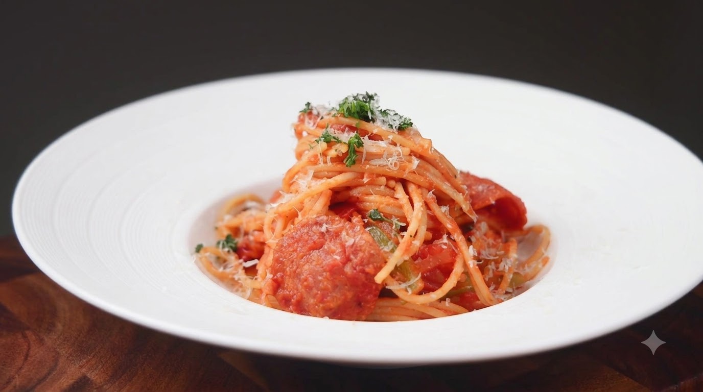 Pasta Napoletana in Stile Giapponese (Naporitan)