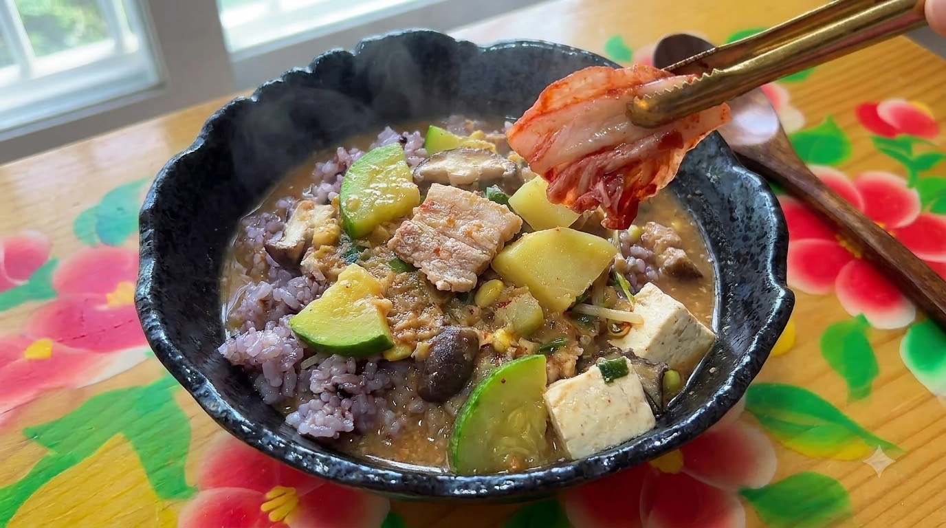 Doenjang Jjigae Tradizionale (Stufato Coreano di Pasta di Soia)