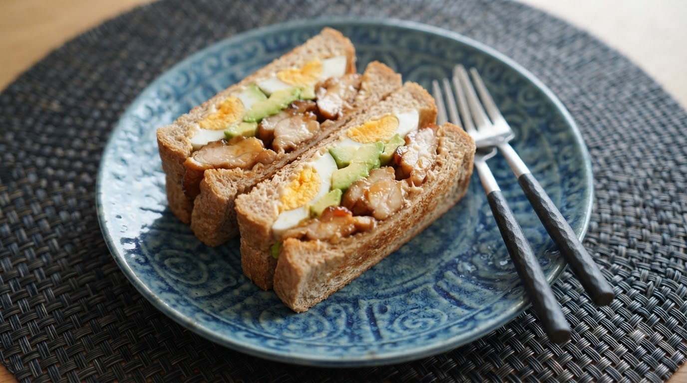 Panino Supremo con Polpollo Teriyaki, Avocado e Uovo