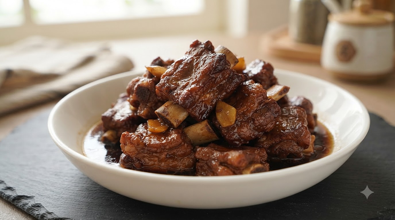 Costine di Maiale in Umido alla Salsa di Soia (Hong Shao Pai Gu)