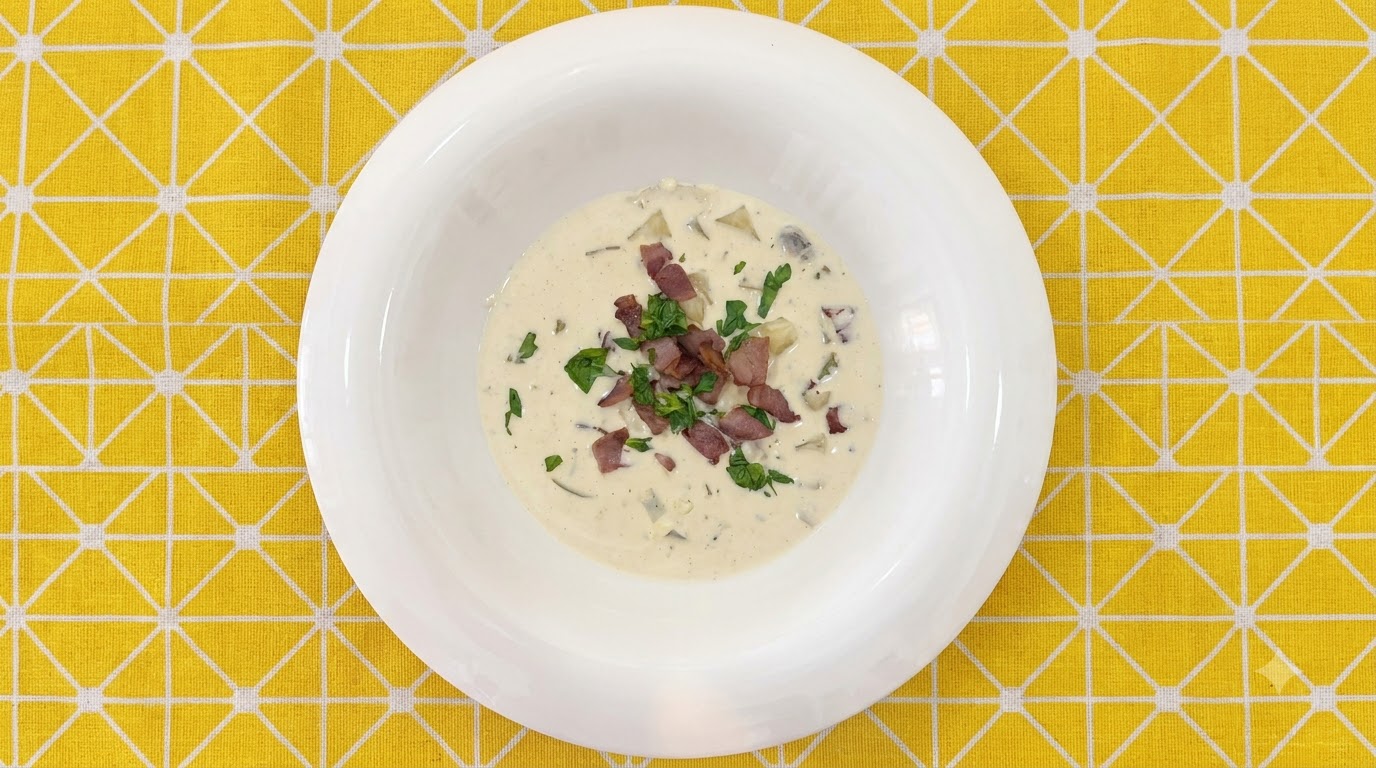 Clam Chowder: Zuppa Cremosa di Vongole del New England
