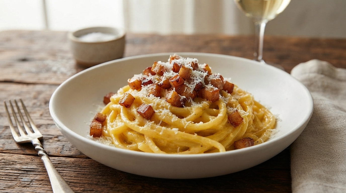 Spaghetti alla Carbonara Tradizionali Fatti in Casa