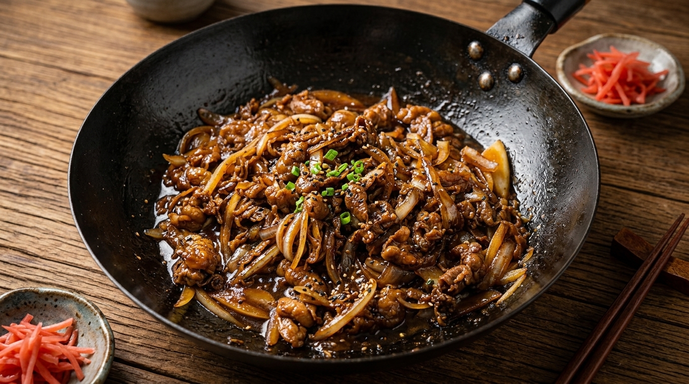 Bowl di Riso con Manzo alla Giapponese (Gyudon)