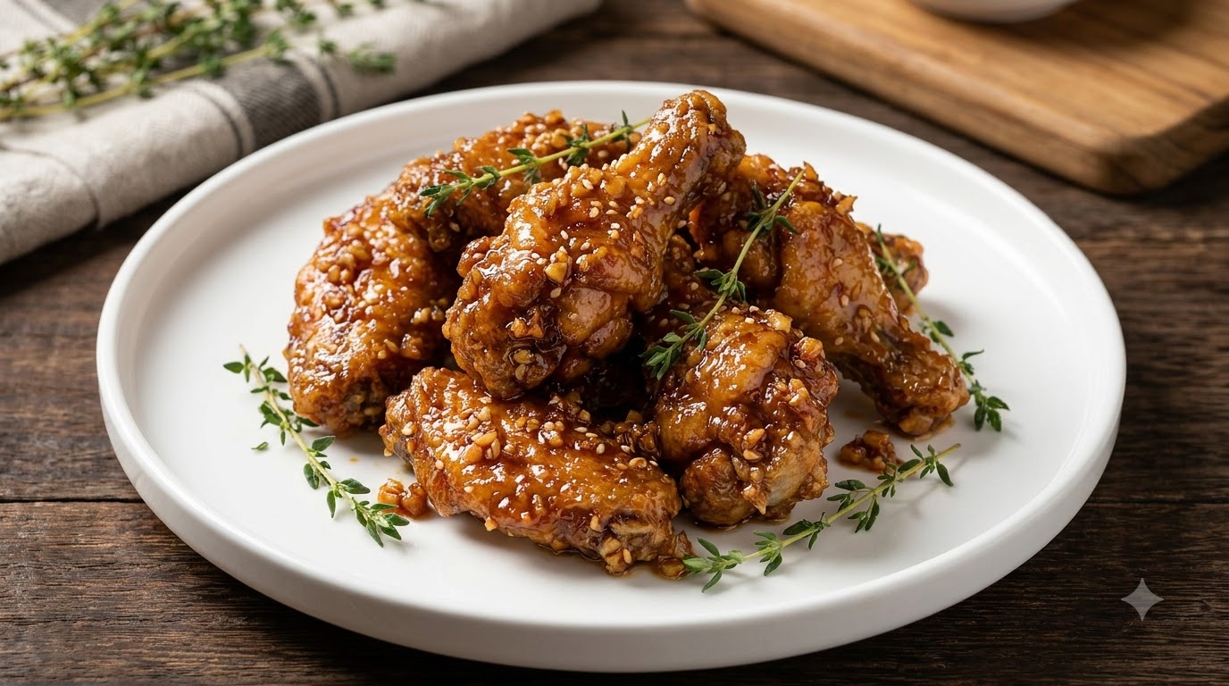 Pollo Fritto Coreano al Miele e Aglio