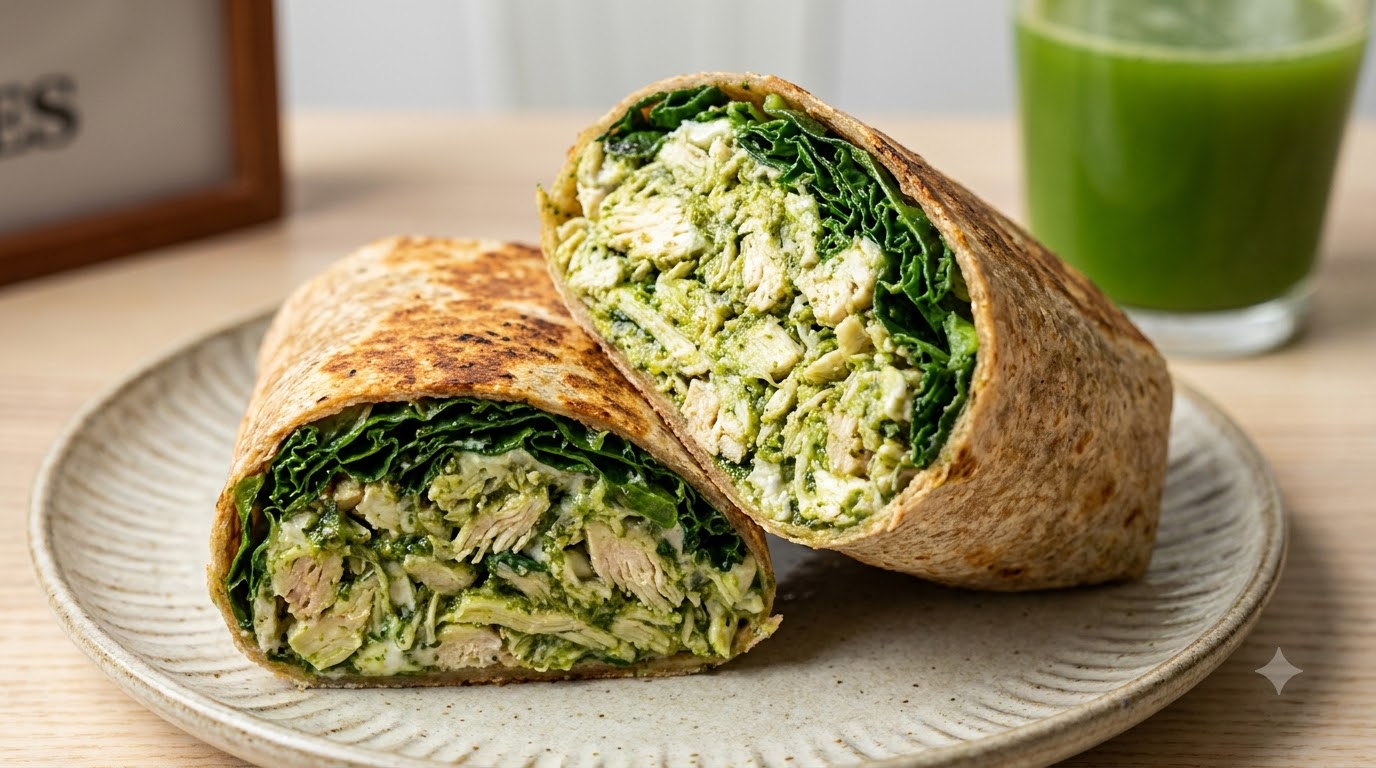 Wrap di Pollo e Kale al Pesto
